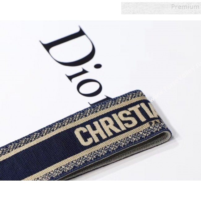 Dior Canvas "Christian Dior" Shoulder Strap Blue 2018 (BINF-9090325)
