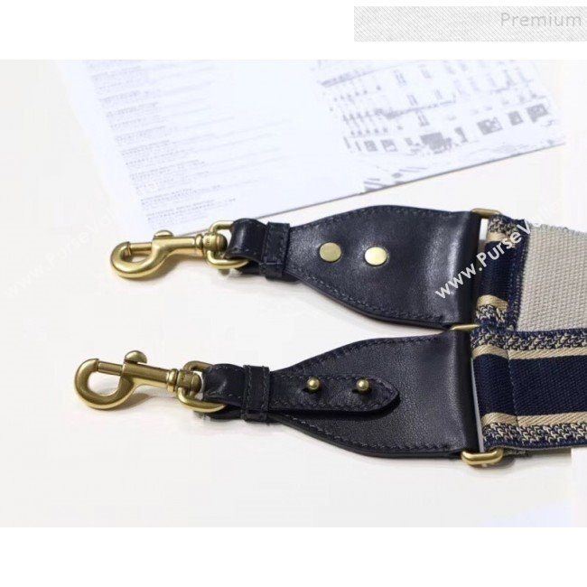 Dior Canvas "Christian Dior" Shoulder Strap Blue 2018 (BINF-9090325)