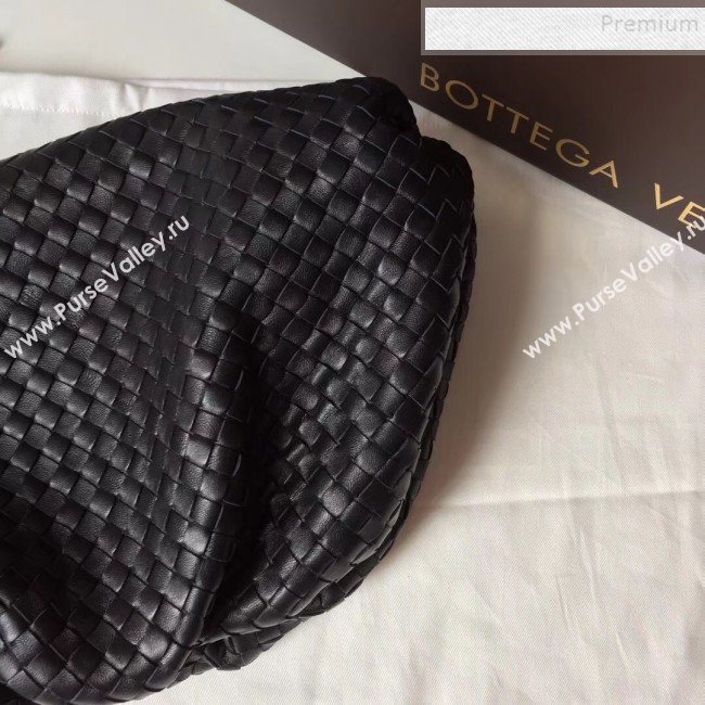 Bottega Veneta Large The Pouch Clutch in Woven Leather Black 2019 (WT-9090205)