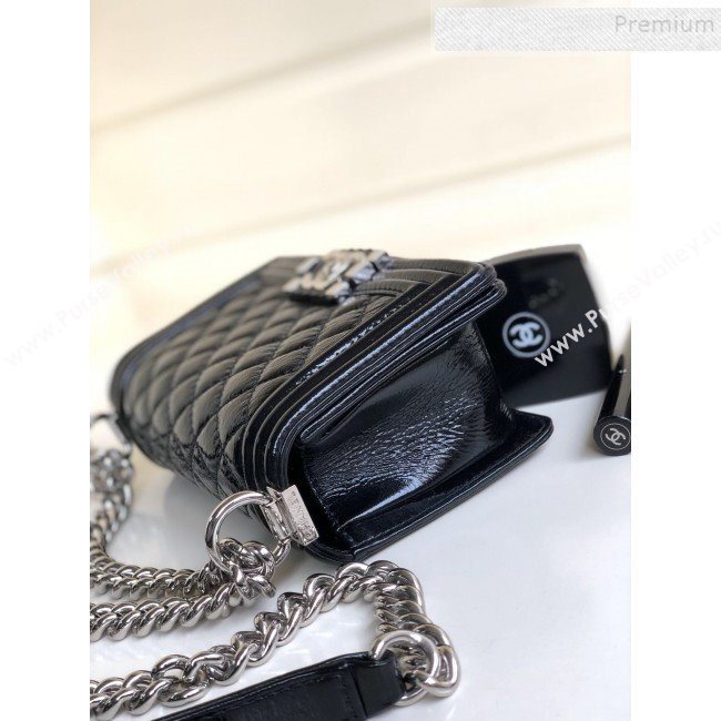 Chanel Vintage Quilted Leather Small Boy Flap Bag Black 2019 (YD-9090604)