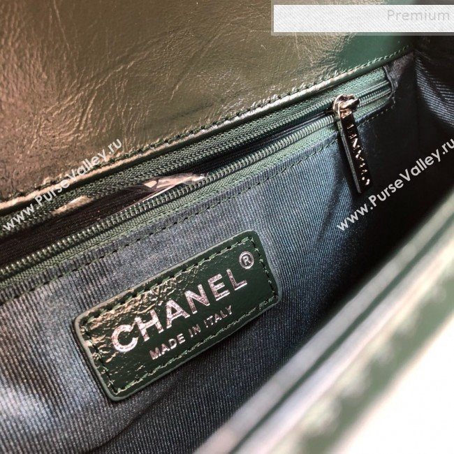 Chanel Vintage Quilted Leather Medium 28cm Boy Flap Bag Green 2019 (YD-9090608)