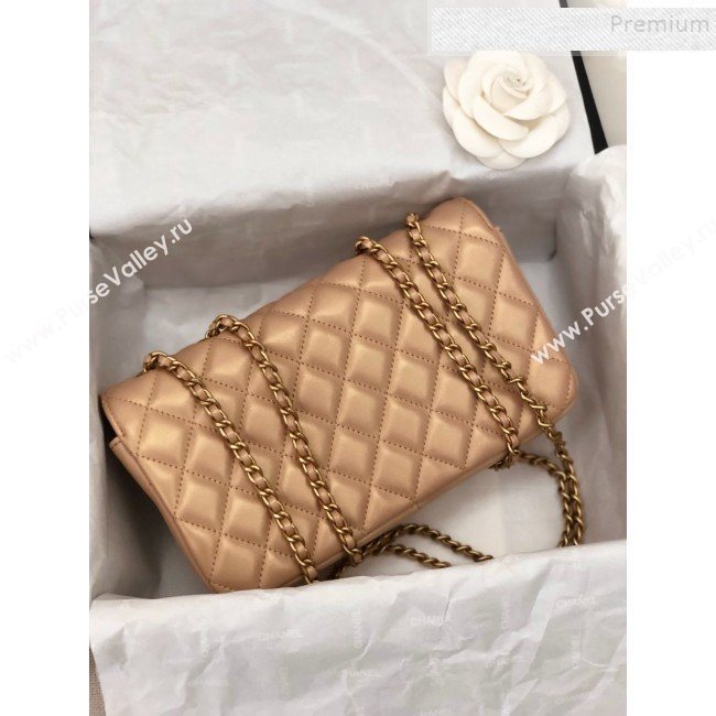 Chanel Quilted Lambskin Small Flap Bag A57275 Beige 2019 (YD-9090609)