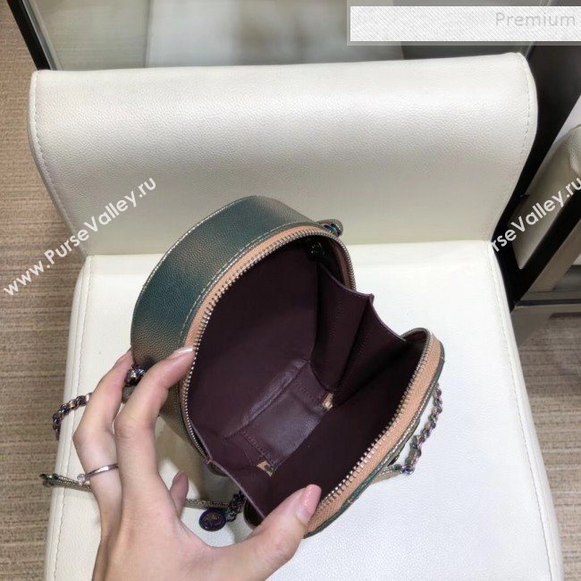 Chanel Grained Metallic Lambskin and Rainbow Metal Camera Case AS0765 Copper 2019 (SMJD-9090629)