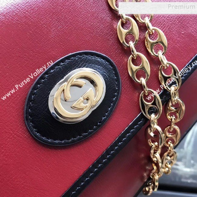 Gucci Leather Small Shoulder Bag 576421 Red 2019 (MINGH-9090711)