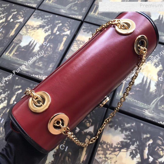Gucci Leather Small Shoulder Bag 576421 Red 2019 (MINGH-9090711)