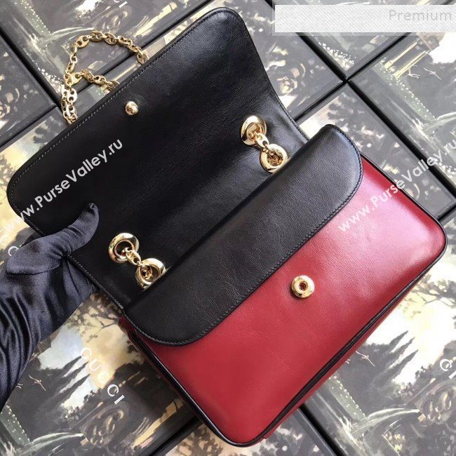 Gucci Leather Small Shoulder Bag 576421 Red 2019 (MINGH-9090711)