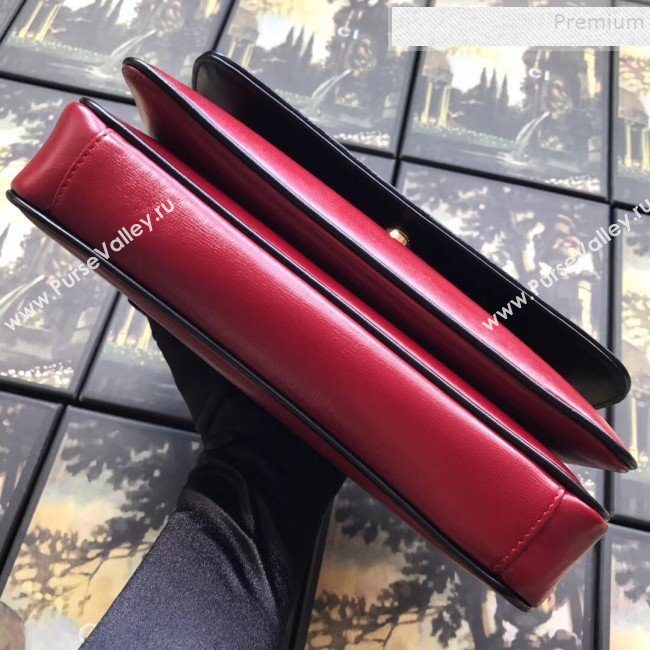 Gucci Leather Small Shoulder Bag 576421 Red 2019 (MINGH-9090711)