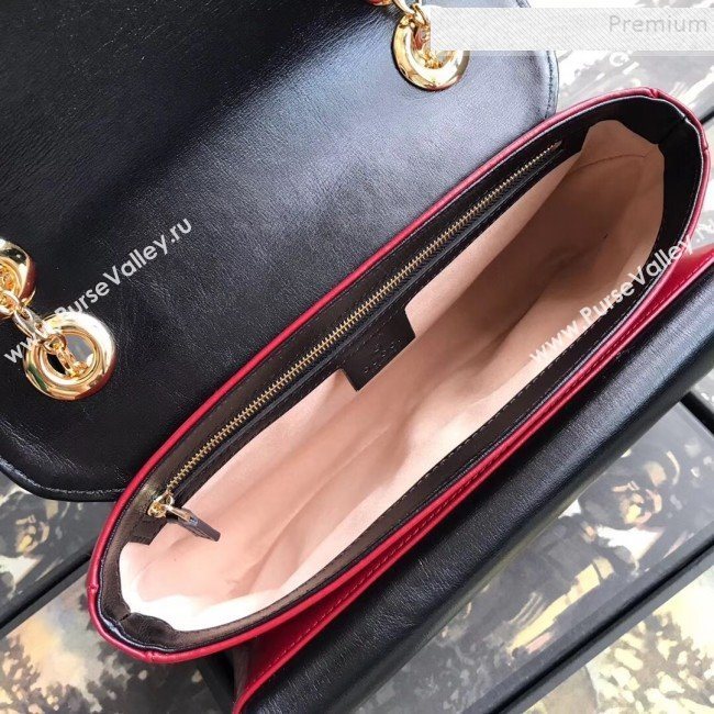 Gucci Leather Small Shoulder Bag 576421 Red 2019 (MINGH-9090711)