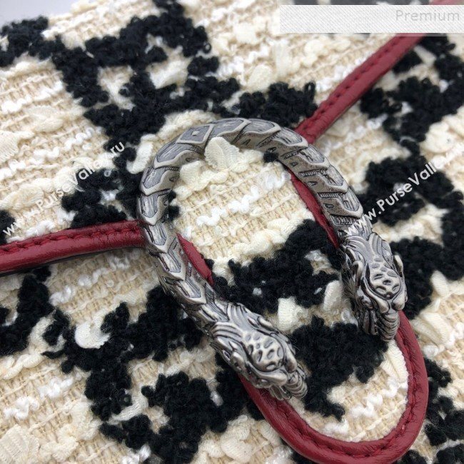 Gucci Dionysus Mini GG Tweed Chain Bag 401231 White 2019 (MINGH-9090713)