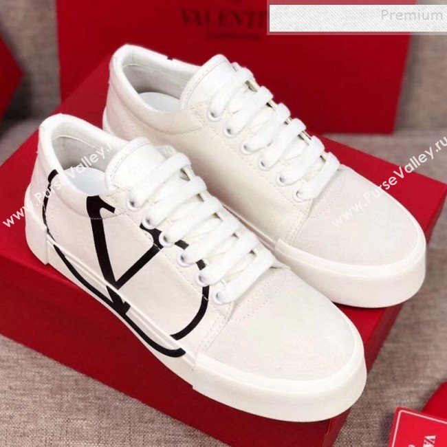 Valentino VLogo Canvas Low-Top Sneakers White 2019 (MD-9090308)