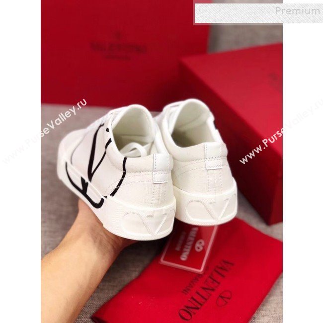 Valentino VLogo Canvas Low-Top Sneakers White 2019 (MD-9090308)
