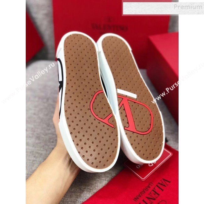 Valentino VLogo Canvas Low-Top Sneakers Black 2019 (MD-9090309)