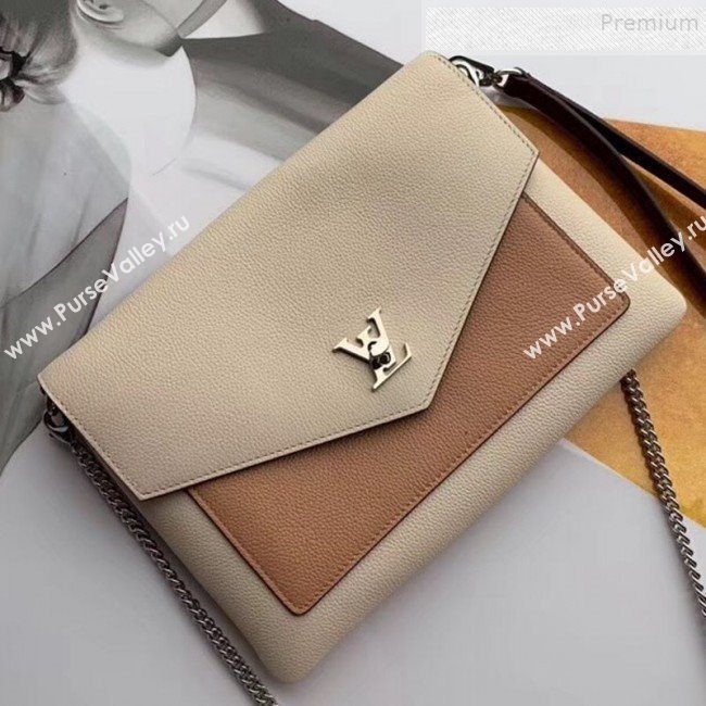 Louis Vuitton Pochette Mylockme Envelope Clutch Chain Bag M67521 Beige 2019 (KIKI-9091154)