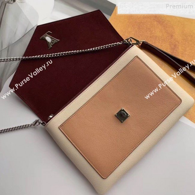 Louis Vuitton Pochette Mylockme Envelope Clutch Chain Bag M67521 Beige 2019 (KIKI-9091154)