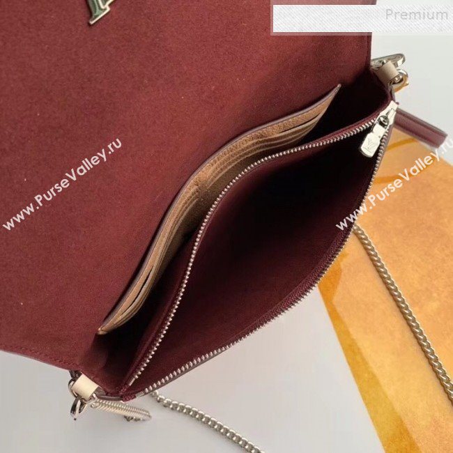 Louis Vuitton Pochette Mylockme Envelope Clutch Chain Bag M67521 Beige 2019 (KIKI-9091154)