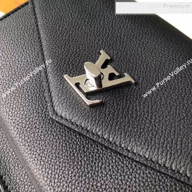 Louis Vuitton Pochette Mylockme Envelope Chain Shoulder Bag M63471 Black 2019 (KIKI-9091158)