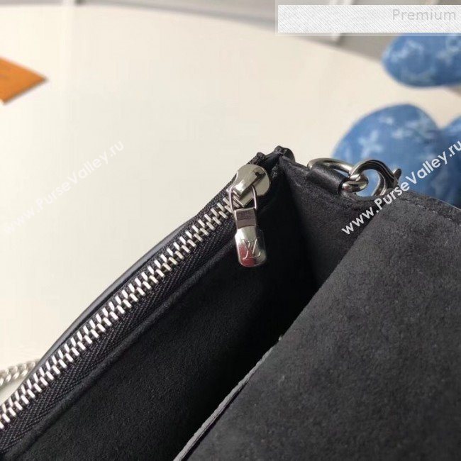 Louis Vuitton Pochette Mylockme Envelope Chain Shoulder Bag M63471 Black 2019 (KIKI-9091158)