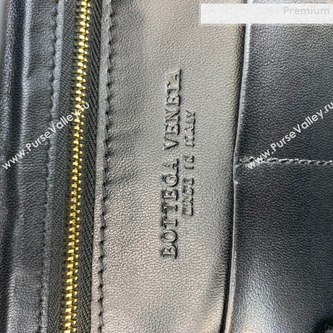 Bottega Veneta Marie Lambskin Shoulder Bag Black 2019  (WEIP-9091030)