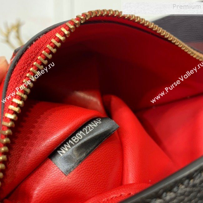 Valentino Grained Leather VLogo Hobo Bag Black 2019 (XYD-9090918)