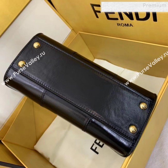 Fendi Peekaboo Iconic Mini Vintage Lambskin Bag Black 2019 (AFEI-9090927)