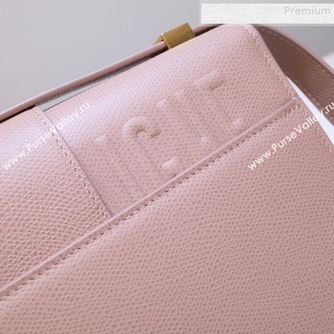 Dior 30 Montaigne CD Flap Bag in Grained Calfskin Light Pink 2019 (BINF-9090933)