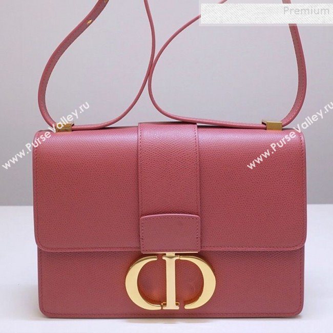 Dior 30 Montaigne CD Flap Bag in Grained Calfskin Sienna Pink 2019 (BINF-9090934)