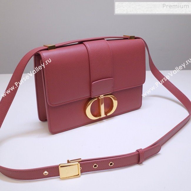 Dior 30 Montaigne CD Flap Bag in Grained Calfskin Sienna Pink 2019 (BINF-9090934)