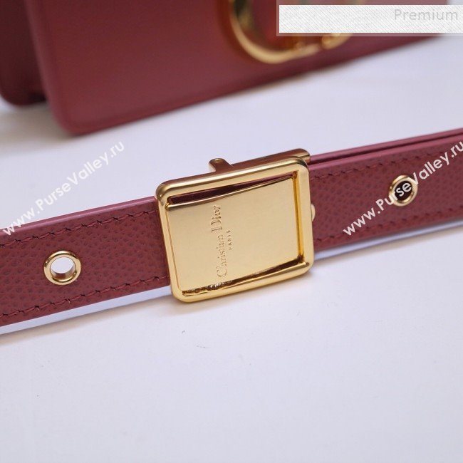 Dior 30 Montaigne CD Flap Bag in Grained Calfskin Sienna Pink 2019 (BINF-9090934)