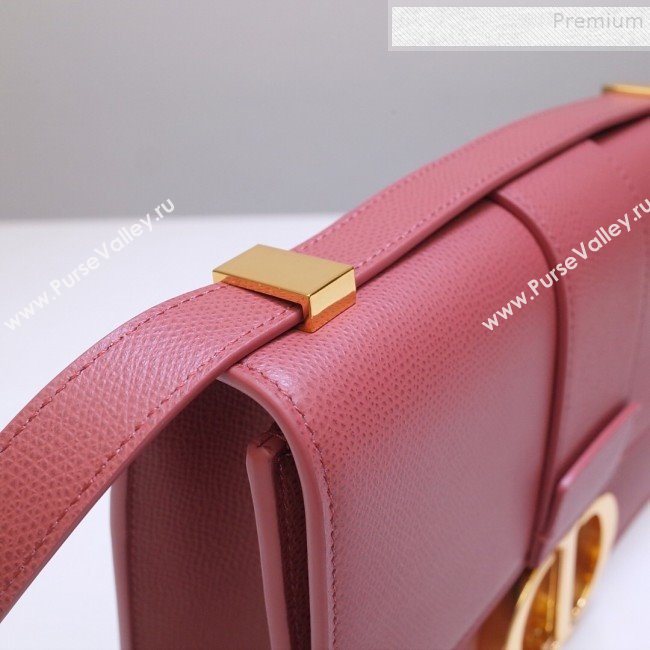 Dior 30 Montaigne CD Flap Bag in Grained Calfskin Sienna Pink 2019 (BINF-9090934)