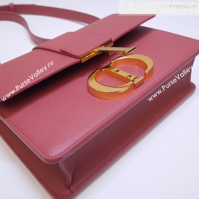 Dior 30 Montaigne CD Flap Bag in Grained Calfskin Sienna Pink 2019 (BINF-9090934)
