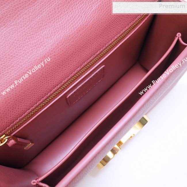 Dior 30 Montaigne CD Flap Bag in Grained Calfskin Sienna Pink 2019 (BINF-9090934)
