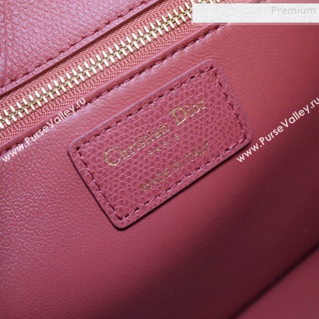 Dior 30 Montaigne CD Flap Bag in Grained Calfskin Sienna Pink 2019 (BINF-9090934)