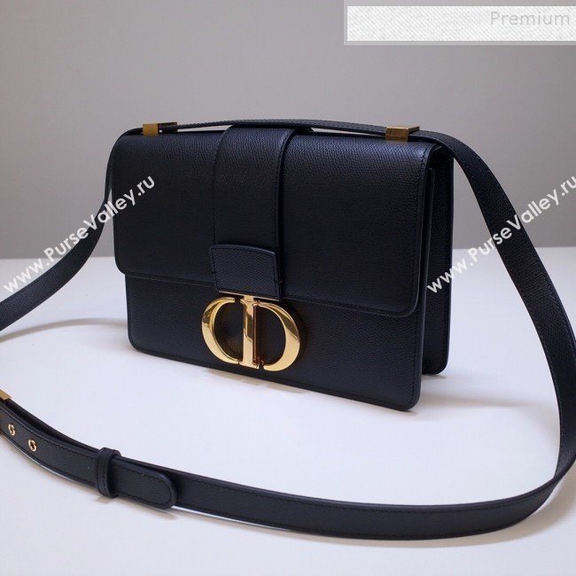 Dior 30 Montaigne CD Flap Bag in Grained Calfskin Black 2019 (BINF-9090935)