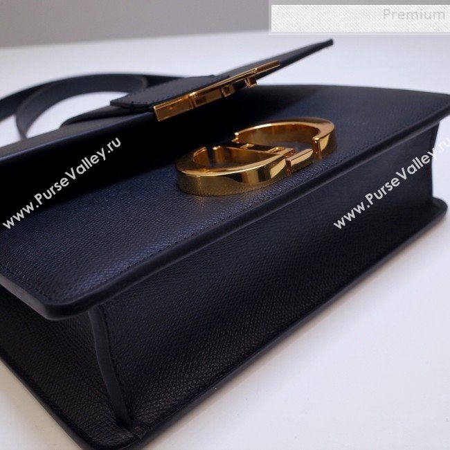 Dior 30 Montaigne CD Flap Bag in Grained Calfskin Black 2019 (BINF-9090935)