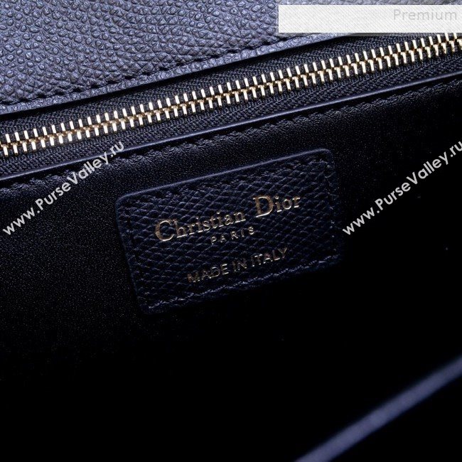 Dior 30 Montaigne CD Flap Bag in Grained Calfskin Black 2019 (BINF-9090935)