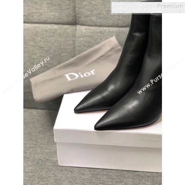 Dior Calfskin Twist Heel Short Boots Black 2019 (MD-9091133)