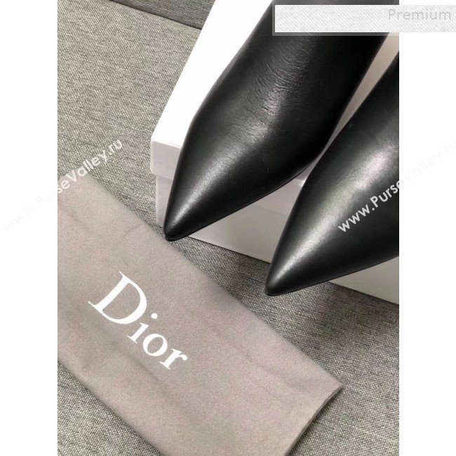 Dior Calfskin Twist Heel Short Boots Black 2019 (MD-9091133)
