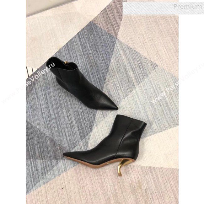 Dior Calfskin Twist Heel Short Boots Black 2019 (MD-9091133)