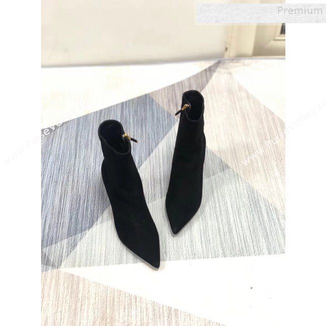 Dior Suede Twist Heel Short Boots Black 2019 (MD-9091134)