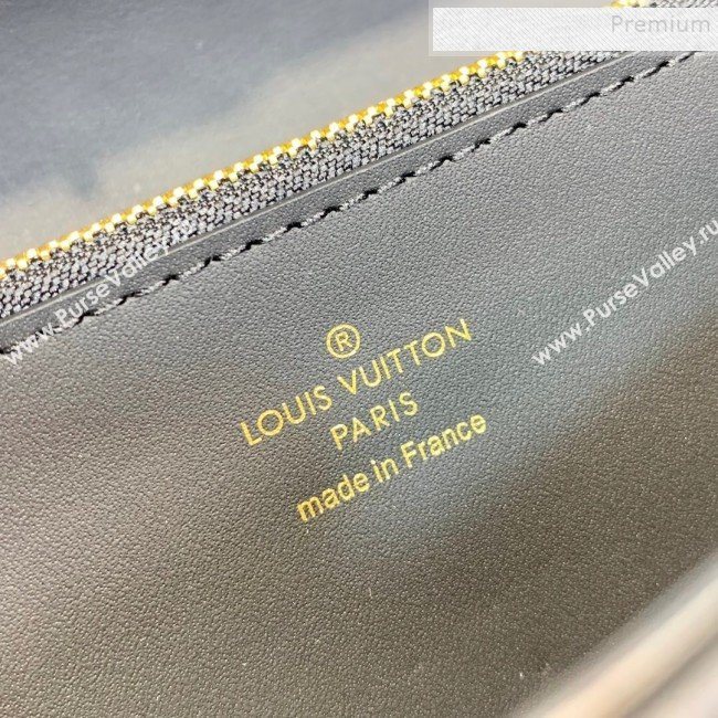Louis Vuitton Capucines Bloom Lambskin Long Flap Wallet M68590 Black 2019 (LVSJ-9091805)