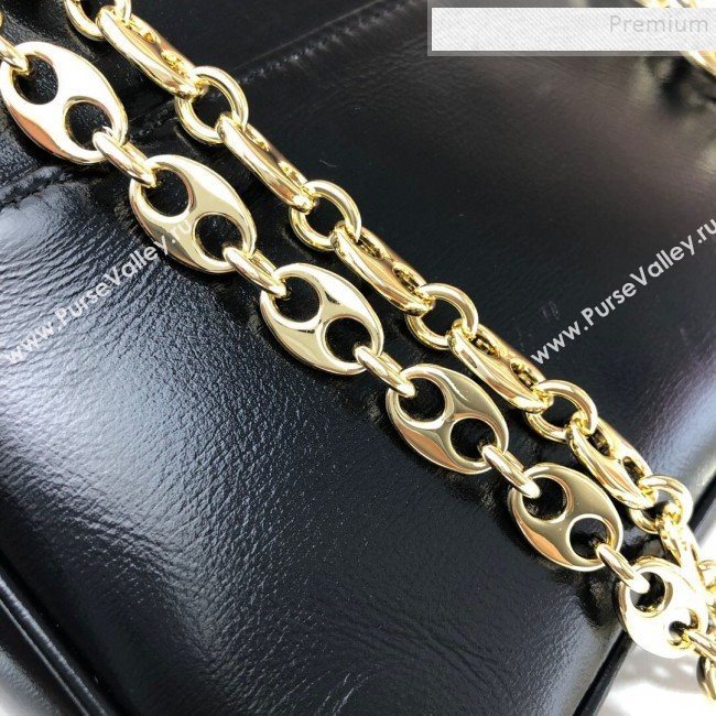 Gucci Leather Mini Chain Shoulder Bag 576423 Black 2019 (DLH-9091810)