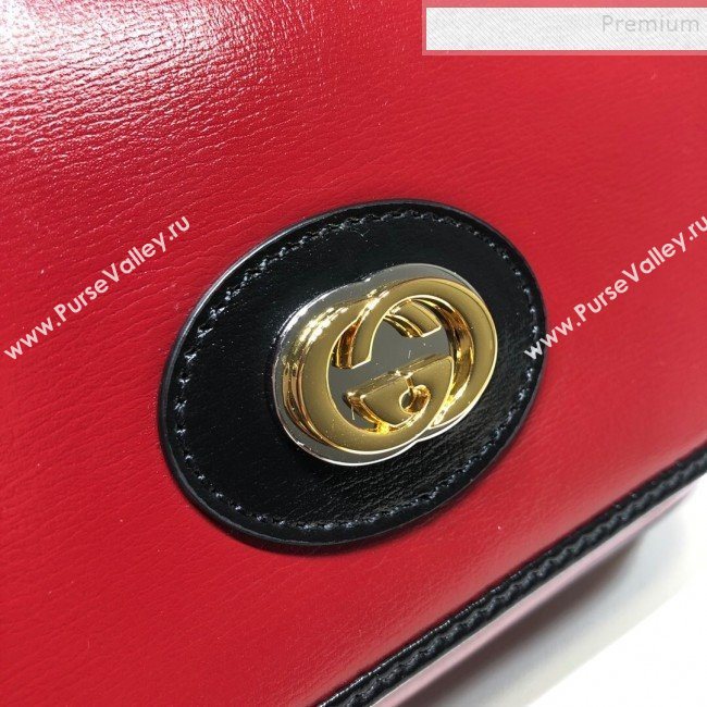 Gucci Leather Mini Chain Shoulder Bag 576423 Red 2019 (DLH-9091809)