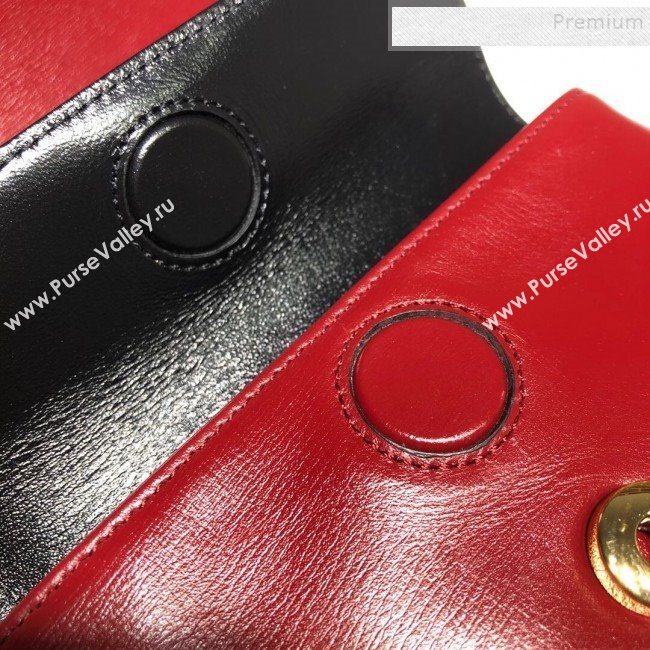 Gucci Leather Mini Chain Shoulder Bag 576423 Red 2019 (DLH-9091809)