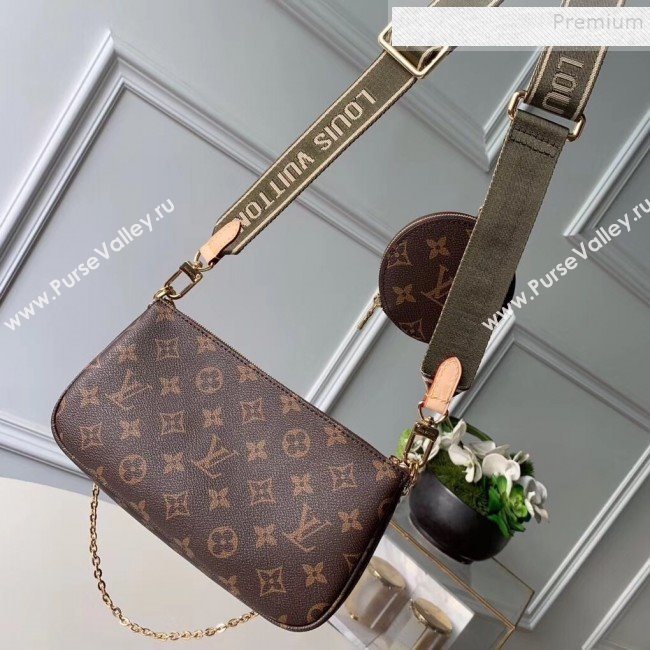 Louis Vuitton Multi-Pochette Accessoires Triple Monogram Canvas Shoulder Bag M44813 01  (KIKI-9092016)