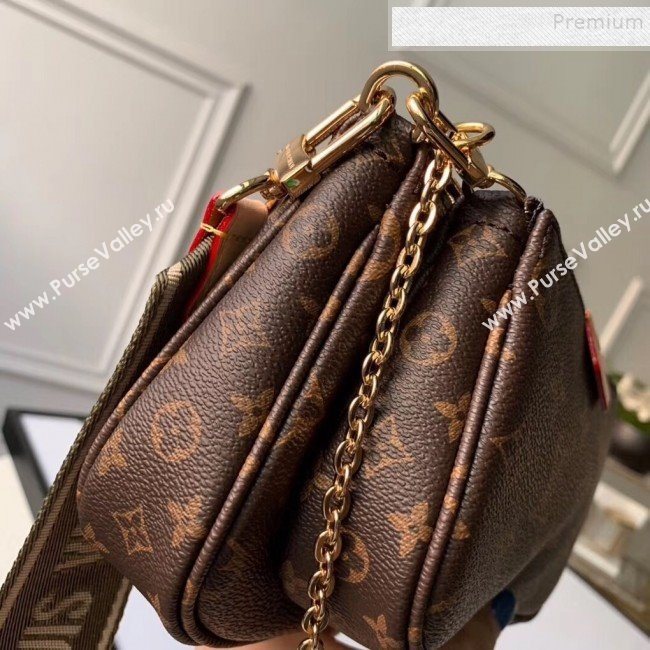 Louis Vuitton Multi-Pochette Accessoires Triple Monogram Canvas Shoulder Bag M44813 01  (KIKI-9092016)