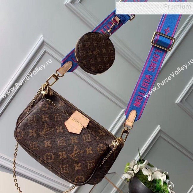 Louis Vuitton Multi-Pochette Accessoires Triple Monogram Canvas Shoulder Bag M44813 02  (KIKI-9092017)