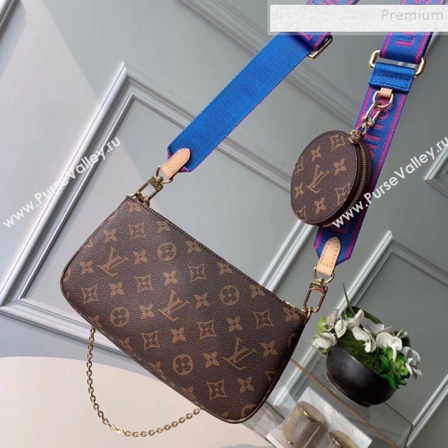 Louis Vuitton Multi-Pochette Accessoires Triple Monogram Canvas Shoulder Bag M44813 02  (KIKI-9092017)