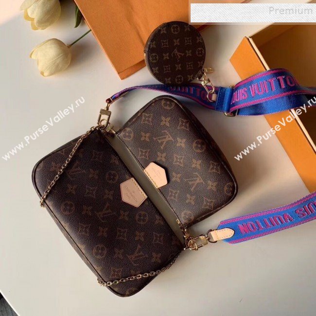 Louis Vuitton Multi-Pochette Accessoires Triple Monogram Canvas Shoulder Bag M44813 02  (KIKI-9092017)