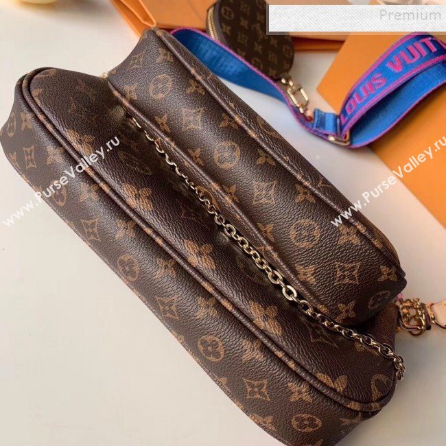 Louis Vuitton Multi-Pochette Accessoires Triple Monogram Canvas Shoulder Bag M44813 02  (KIKI-9092017)