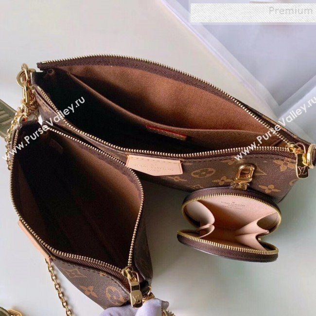 Louis Vuitton Multi-Pochette Accessoires Triple Monogram Canvas Shoulder Bag M44813 02  (KIKI-9092017)